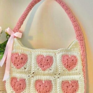 Heart Shape Crochet Bag - SMA80 - 203