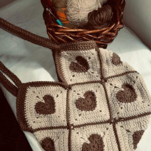 Heart Shape Crochet Bag - SMA80 - 205