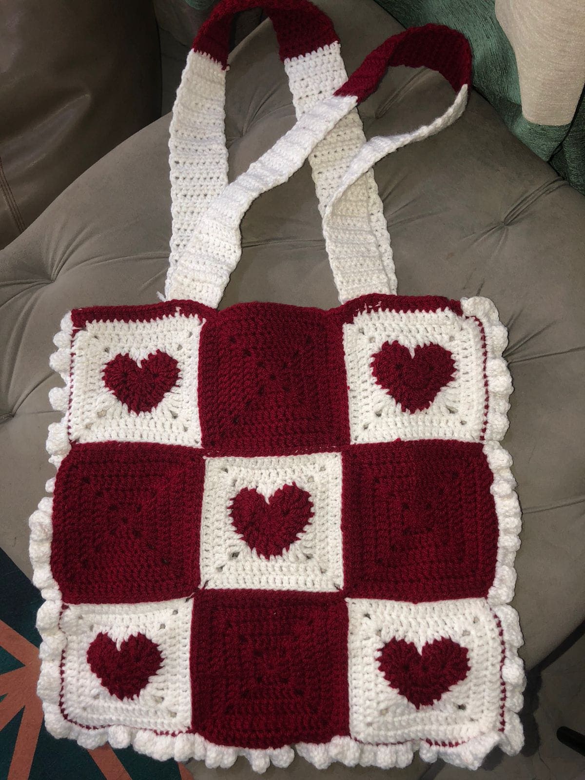 Heart Shape Crochet Bag - SMA80 - 201