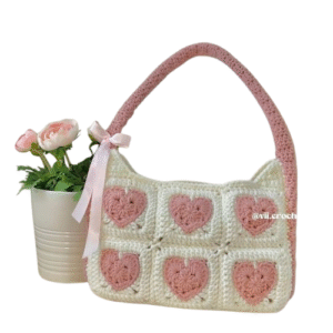 Heart Shape Crochet Bag - SMA80 - 206